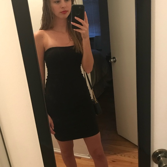 UO little black strapless dress - Picture 5 of 5